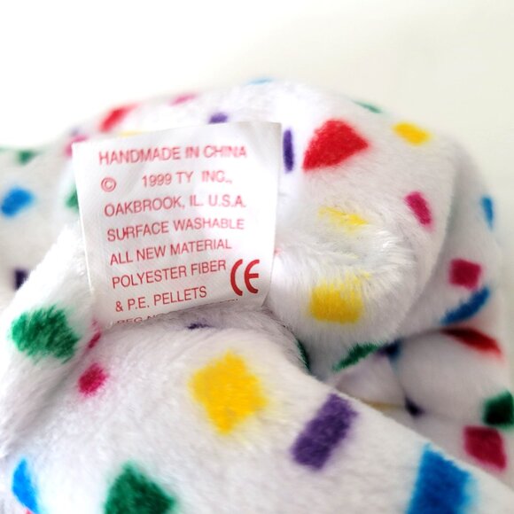 Vintage Ty Beanie Baby Ty 2k Teddy Bear 1999/2000 Original Tags Multicolor - Picture 4 of 4